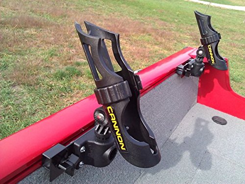 Woodlander Cannon Rod Holder preinstalled for 360-degree adjustability during trolling
