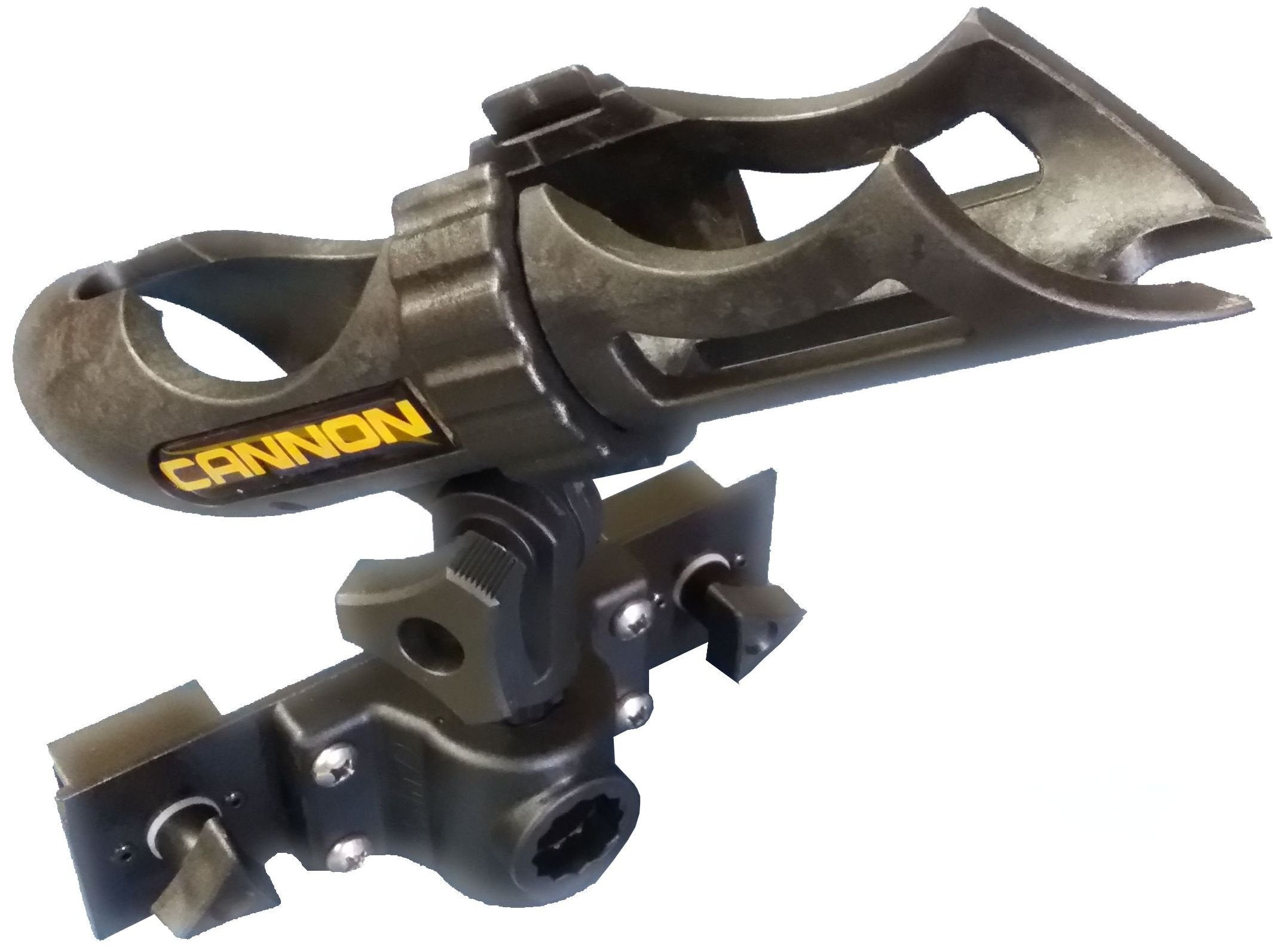 Preinstalled Cannon holder on Tracker Versatrack for versatile trolling scenarios