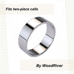 WoodRiver Chrome Duck Call Band close-up reveals grain and finish.