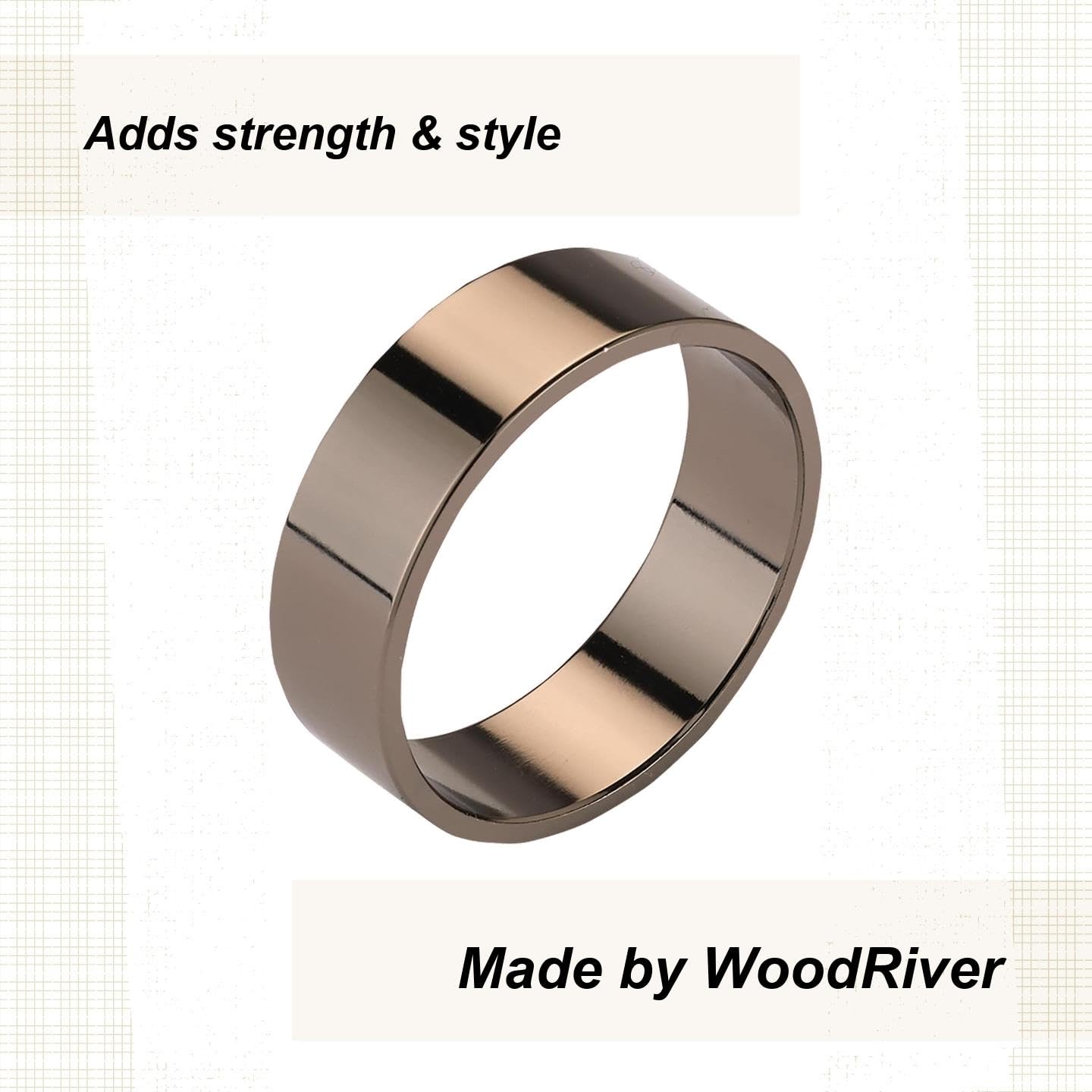 WoodRiver duck call accent band on call demonstrates two-piece compatibility