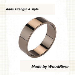 WoodRiver duck call accent band on call demonstrates two-piece compatibility
