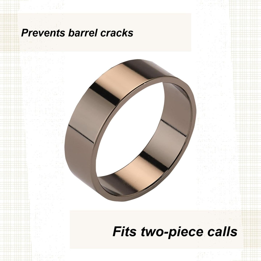 WoodRiver gun metal duck call accent band side detail highlights texture
