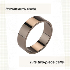 WoodRiver gun metal duck call accent band side detail highlights texture