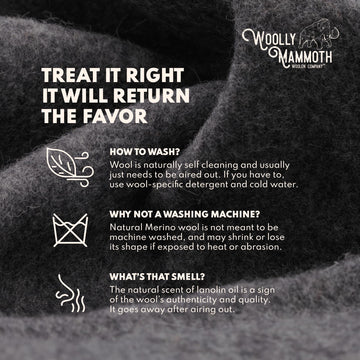 Woolly Mammoth Woolen Co. winter camping scene highlights cozy shelter and reliable warmth