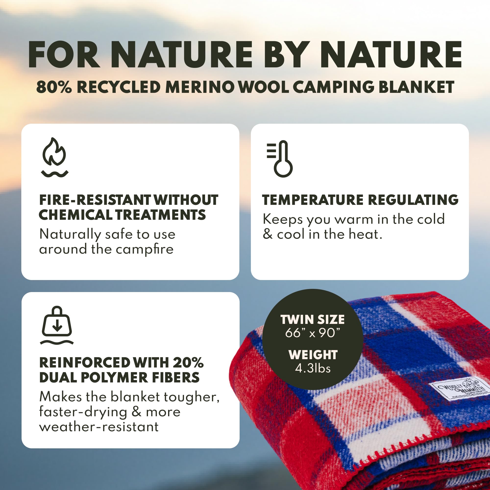 Woolly Mammoth Woolen Company wool blanket Berry Plaid draped over chair for cozy living room ambiance.