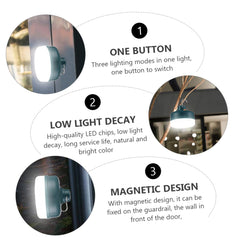 WOONEKY compact emergency lantern provides steady brightness during outages.