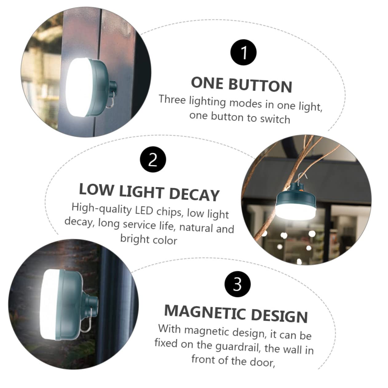 Hiking and outdoor trips with WOONEKY LED light