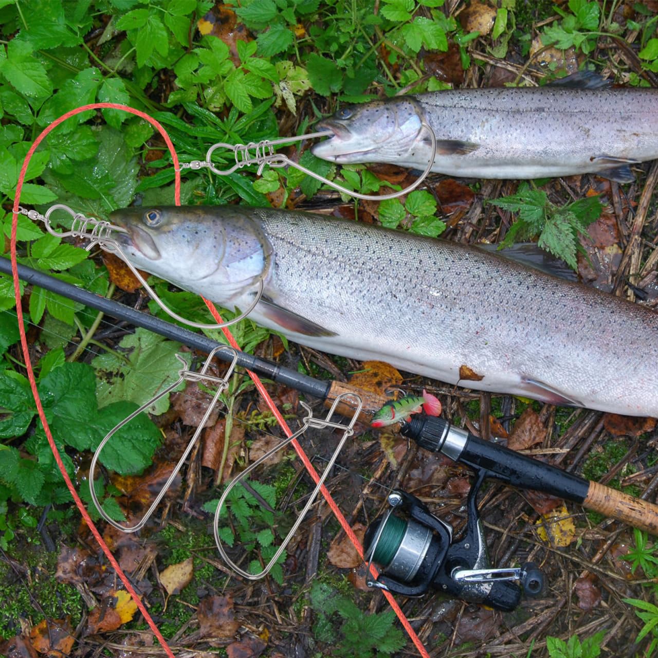 WOONEKY portable tackle-kit-ready clips stay organized on boat or bank.