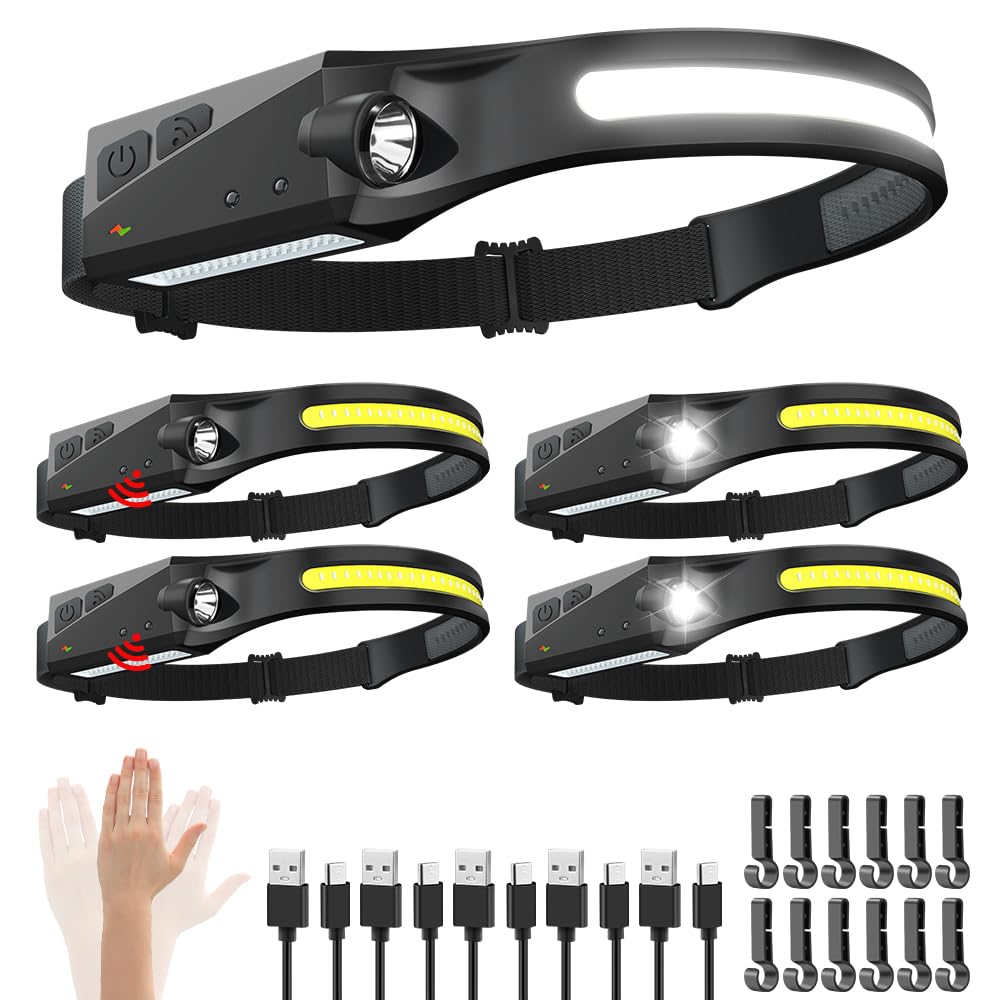 WopkDupk headlamp 230-wide beam illuminates wide area for hands-free tasks