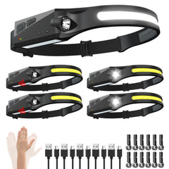 WopkDupk headlamp 230-wide beam illuminates wide area for hands-free tasks