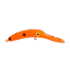 Wordens Mag Lip 2.5 Orange Black Spot lure for trout and salmon fishing