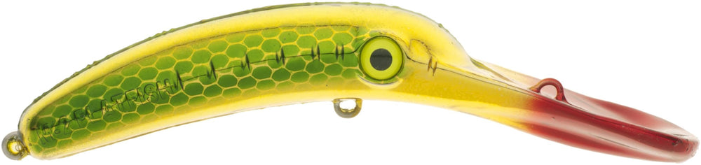 Wordens Mag Lip Trolling Plug 3.5 in Metallic Gold Green Pirate delivers deep-water action for bigger strikes
