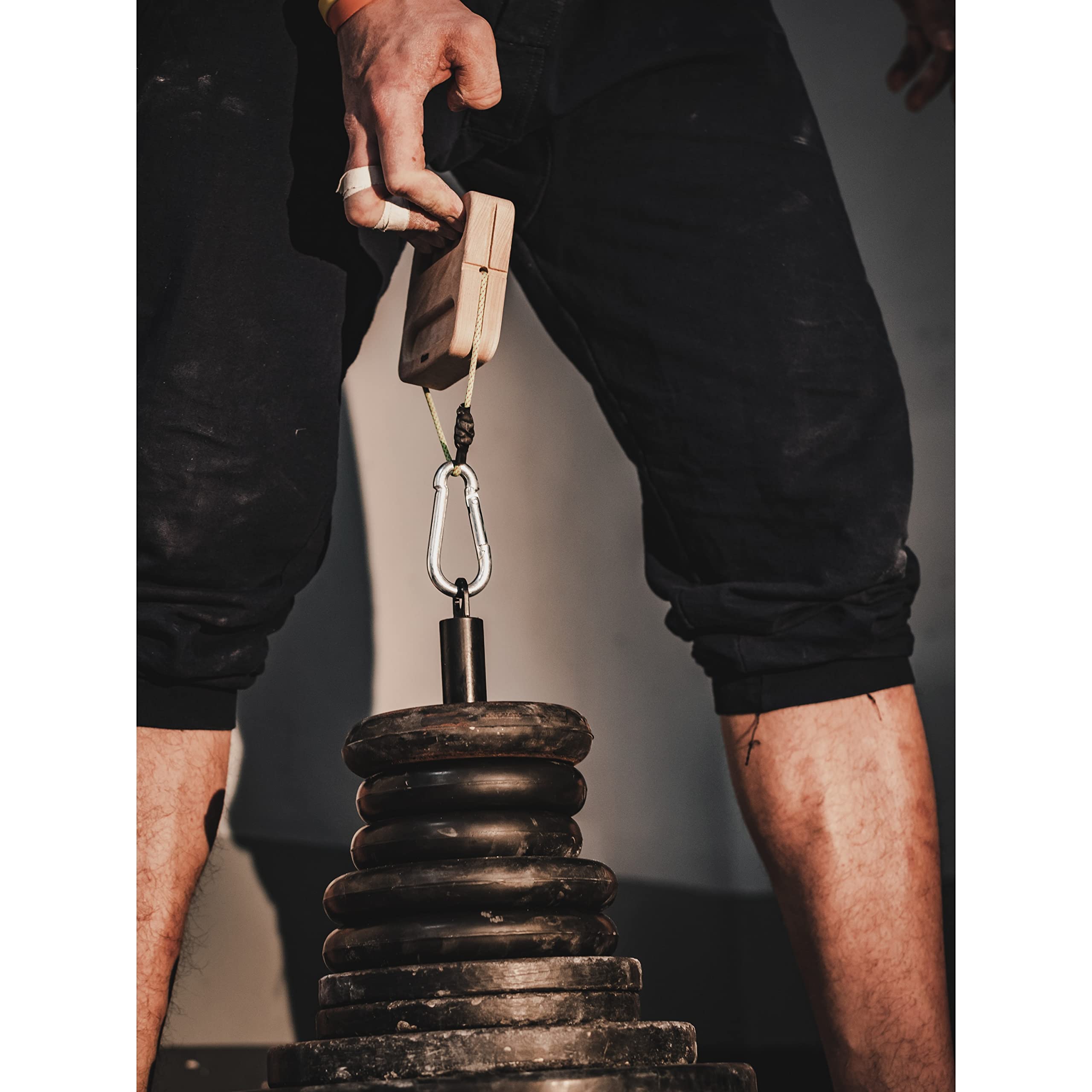 Workshop 19/50 hangboard grip surfaces—varied holds for progressive finger strength.