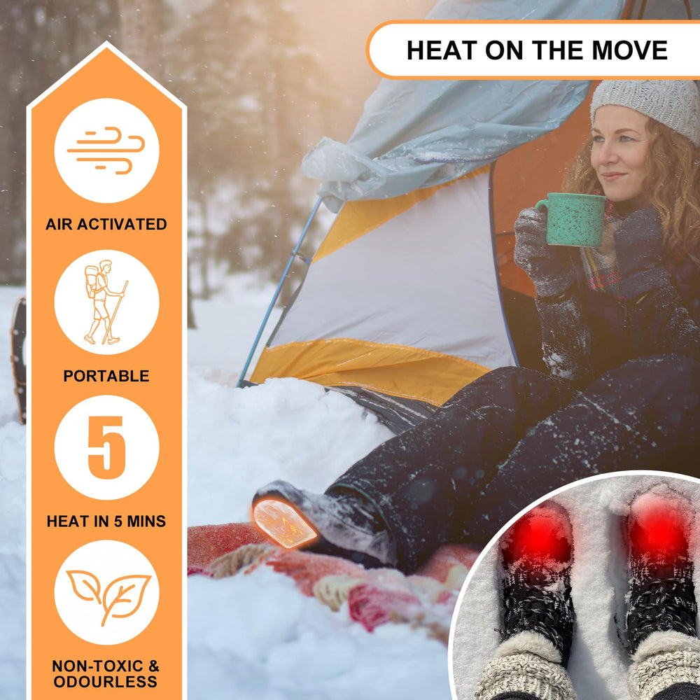 WORLD-BIO toe warmers durable and safe warmth for cold days.