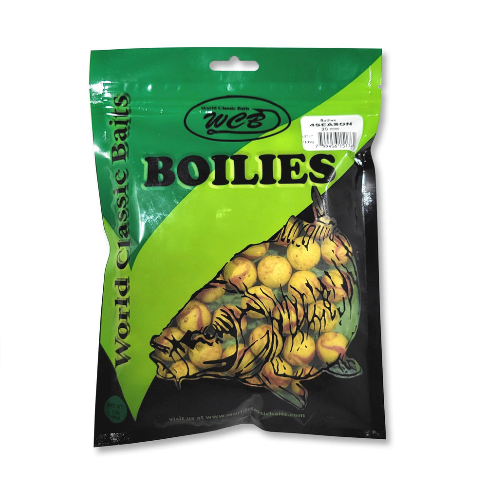 World Classic Baits WCB 20mm boilies pack for fast-digesting carp attraction.