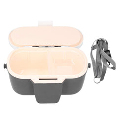 Front view of worm bait holder insulated plastic case with strap