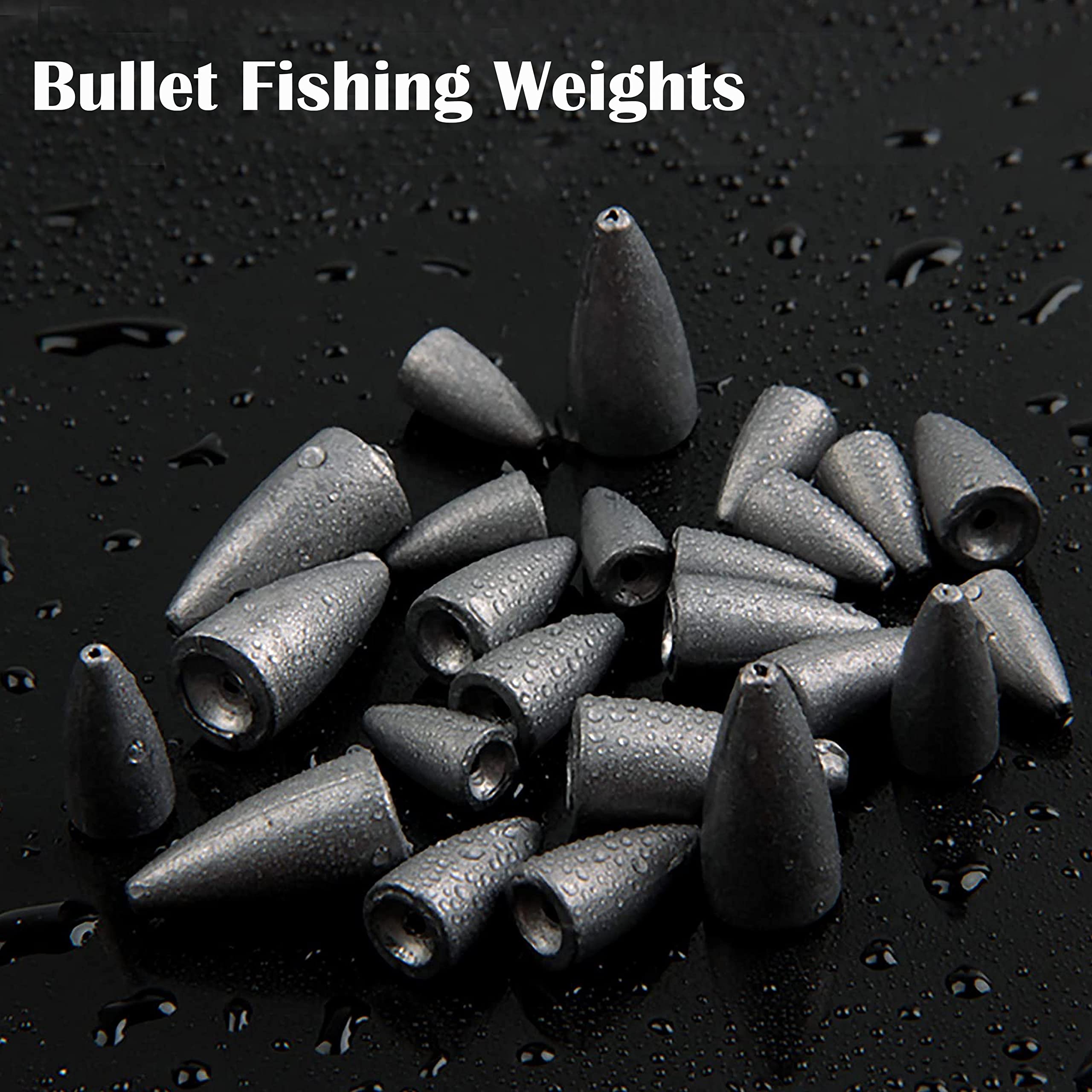Worm sinker weights selector case for easy size selection