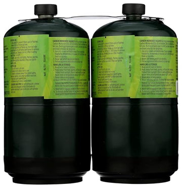 Worthington propane cylinder showing a compact stove connection for portable setups.