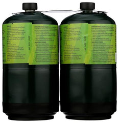 Worthington propane cylinder showing a compact stove connection for portable setups.