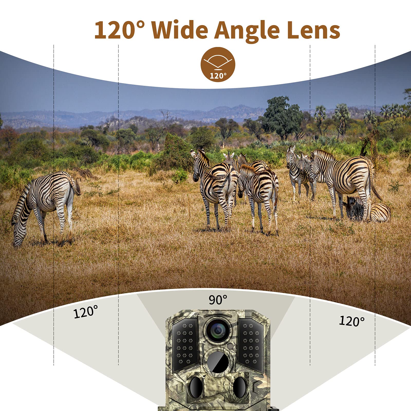 WOSODA easy-operation trail camera with timer and timestamp features