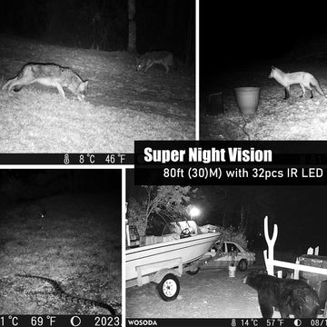 WOSODA infrared flash at 80ft for nighttime shots