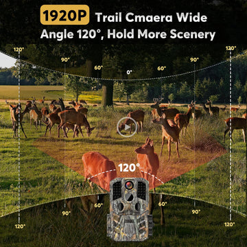WOSODA trail camera IP66 weatherproof design withstands outdoor conditions.