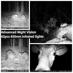 WOSODA trail camera 0.3s trigger captures fast moments.