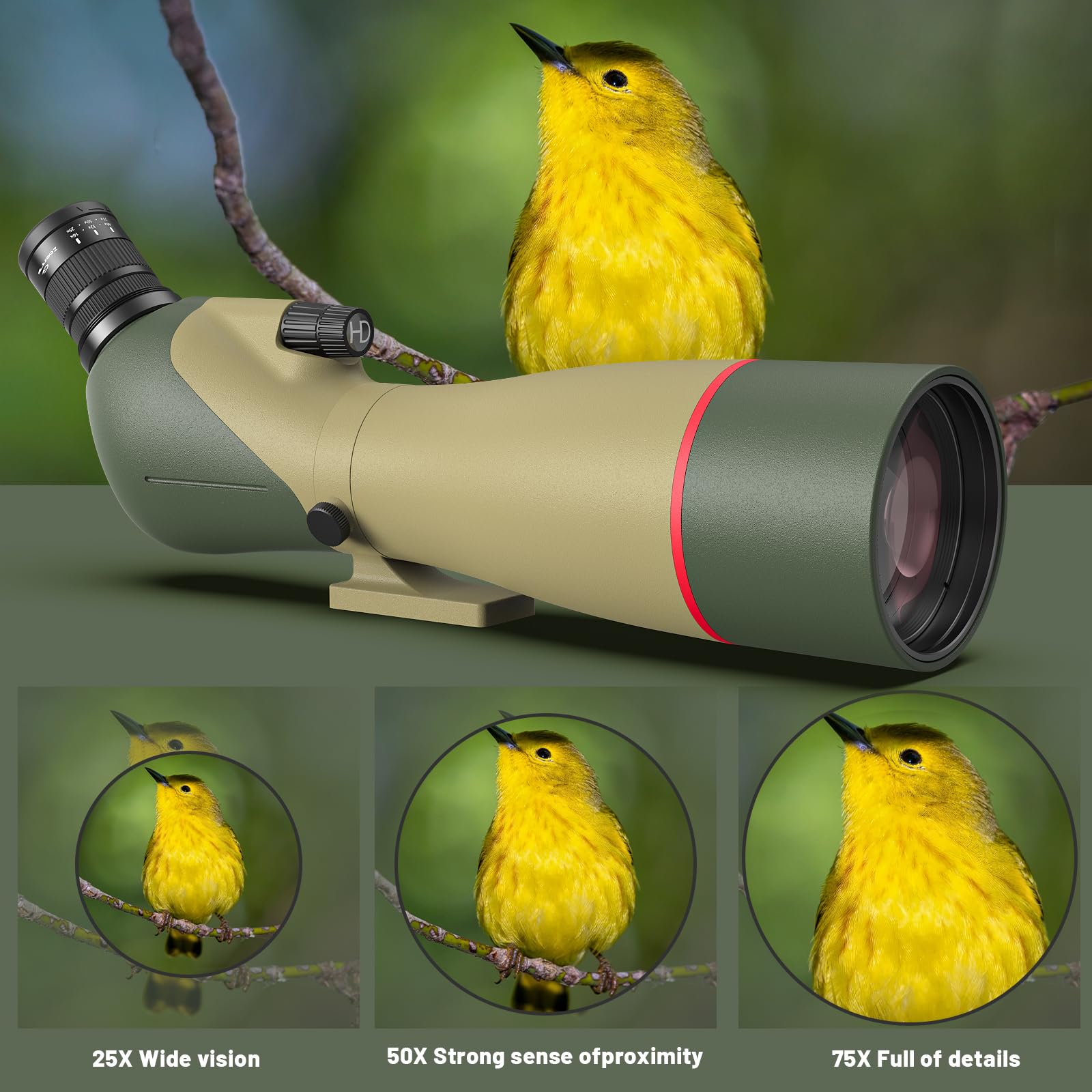 WOSPORTS hd bak4-porro prism delivers clear wildlife detail