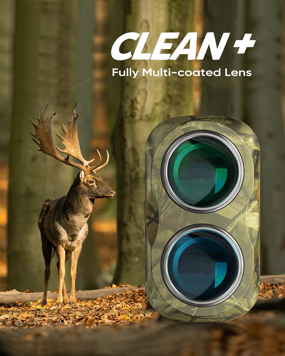 WOSPORTS rangefinder in carry bag included for easy field transport.