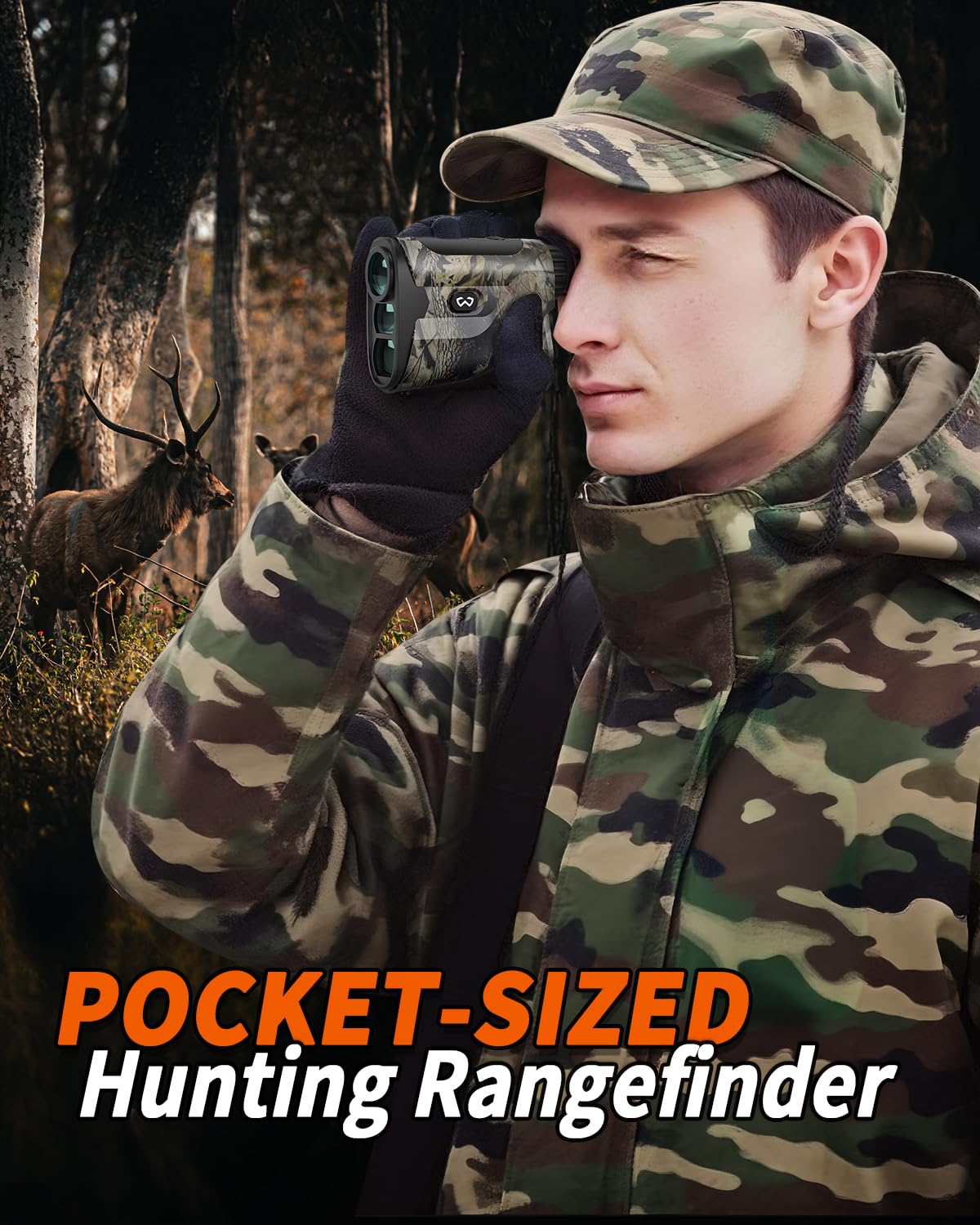 WOSPORTS rangefinder supports quick mode switching for versatile hunting