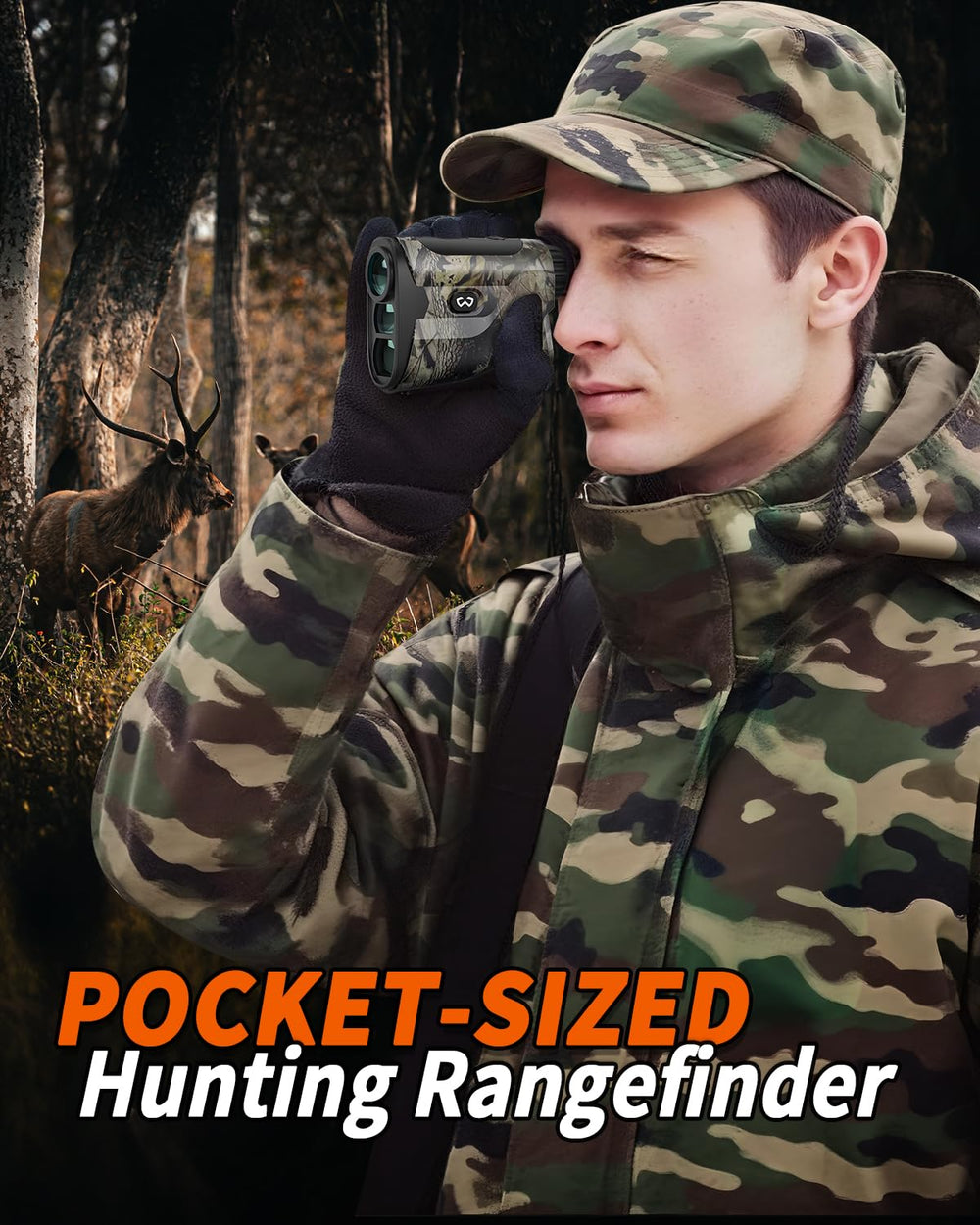WOSPORTS rangefinder supports quick mode switching for versatile hunting