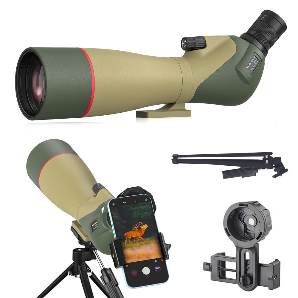 WOSPORTS spotting scope body with rugged build for field use