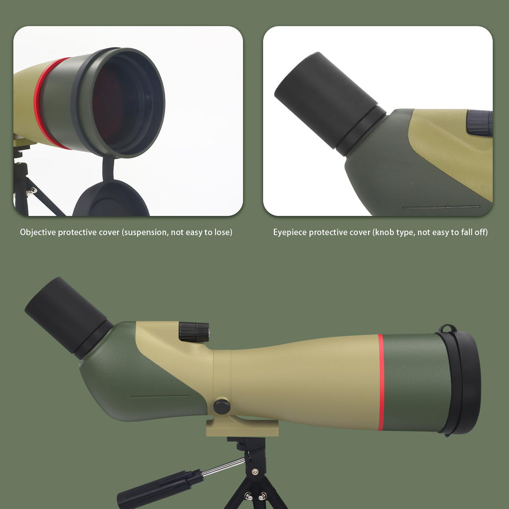 WOSPORTS compact table tripod provides stable, hands-free viewing