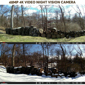 WOSPORTS Trail Camera night vision view enables discreet nocturnal monitoring
