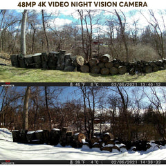 WOSPORTS Trail Camera night vision view enables discreet nocturnal monitoring