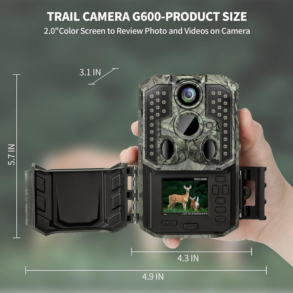 WOSPORTS Trail Camera wide-angle-120 lens for broad area scouting