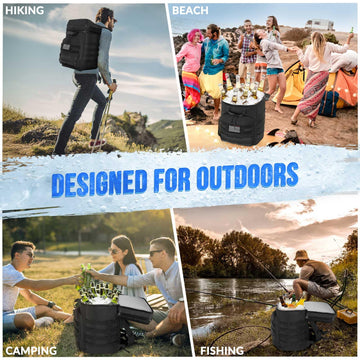 WOTOW Backpack Cooler includes bottle opener and flag tape for quick use.