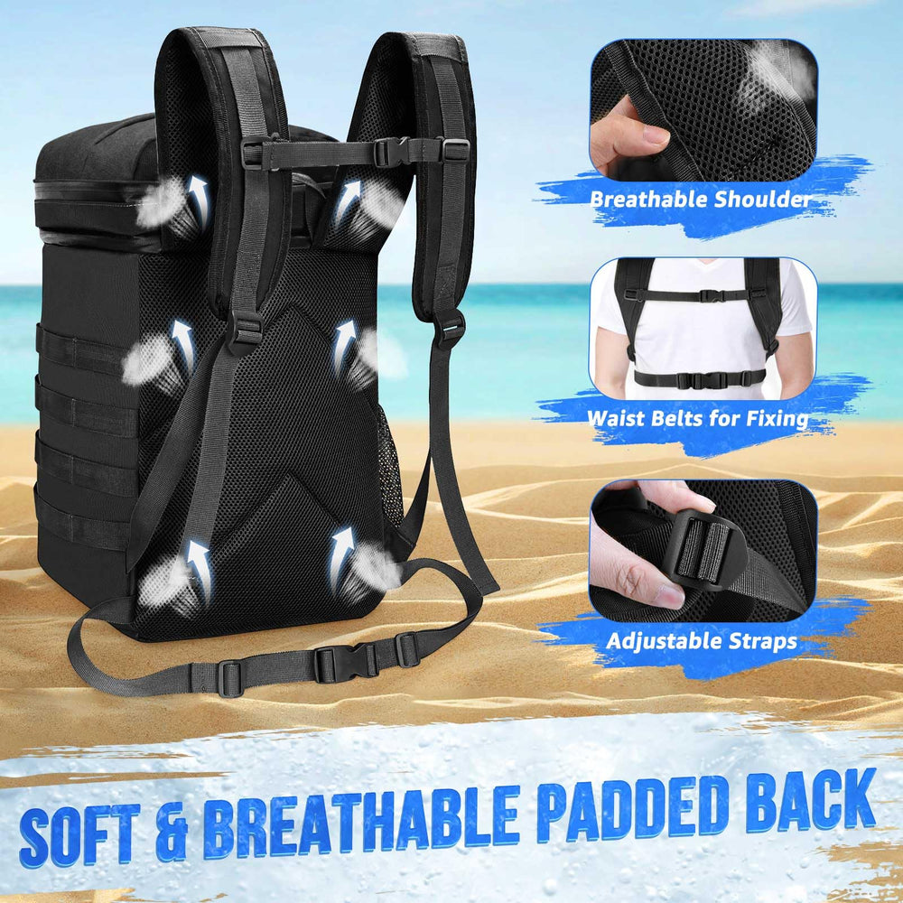 WOTOW Backpack Cooler padded straps enhance comfort during long hikes.