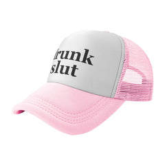Wovotieh Drunk Slut Hat back view with adjustable strap for a secure fit.