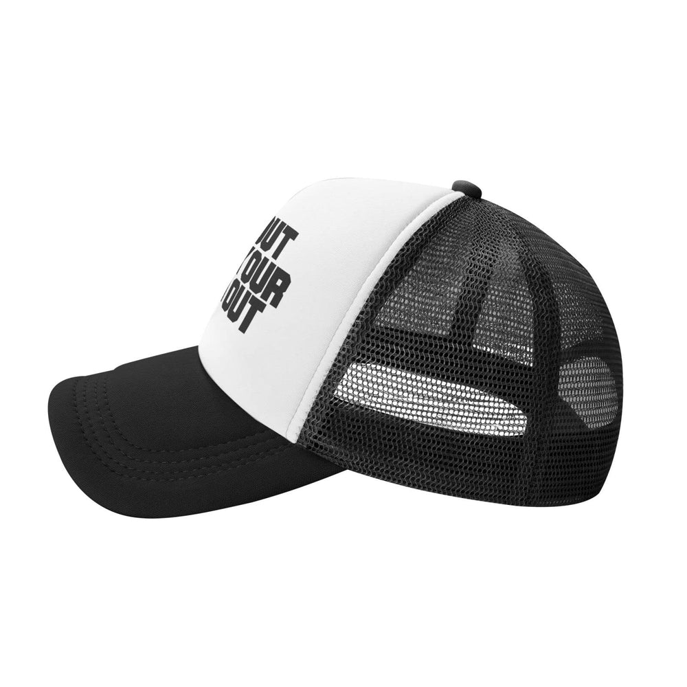 Wovotieh Jam Out with Your Clam Out Hat back strap in black, adjustable fit.