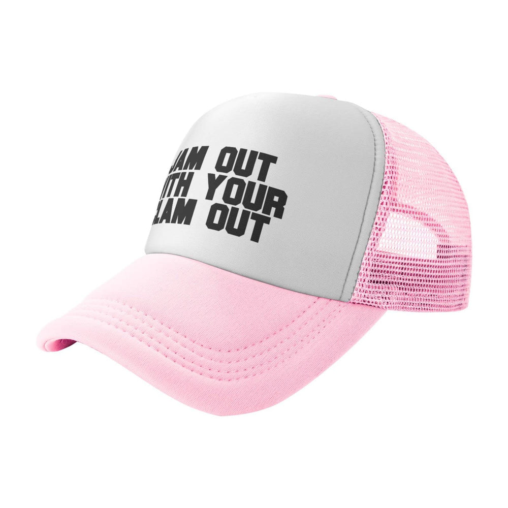 Wovotieh Jam Out with Your Clam Out Hat side profile showing breathable mesh back