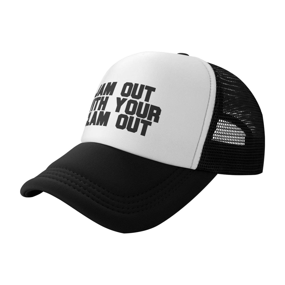 Wovotieh Jam Out with Your Clam Out Hat side view, lightweight and versatile in black.