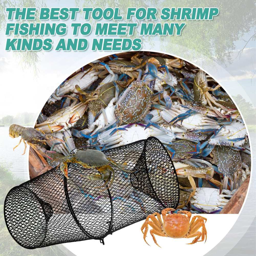 Bait bags included for crawfish traps