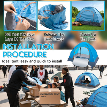 Wowangce tents include stakes and bag for stable campsite setup.