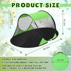 Wowangce pop-up mosquito net tent folded-compact shows portable design