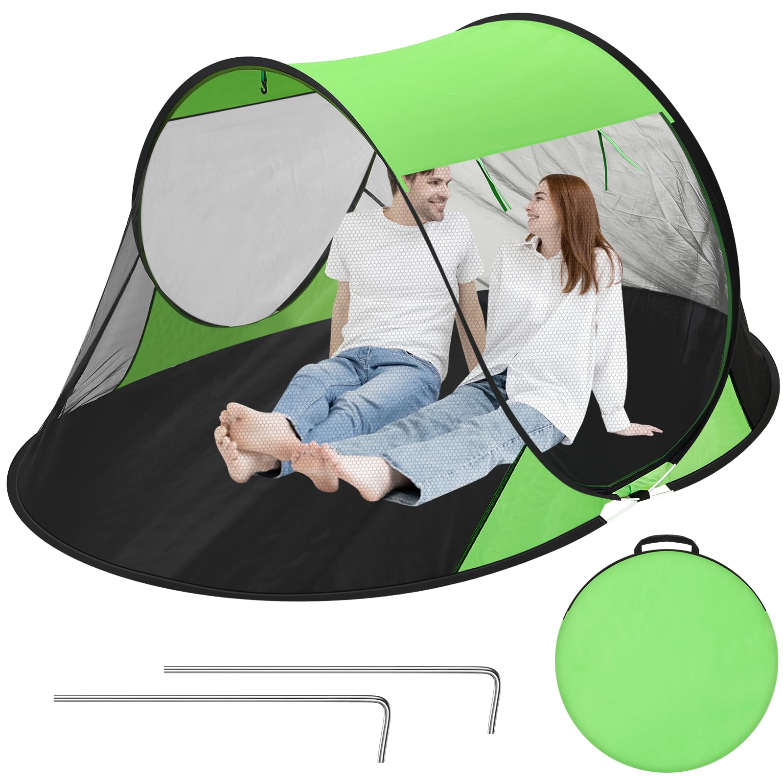 Wowangce pop-up mosquito net tent quick-setup ready for campsite shelter