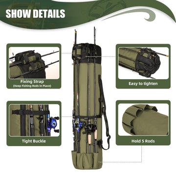 Wowelife green bag folded compact for easy storage when not in use.