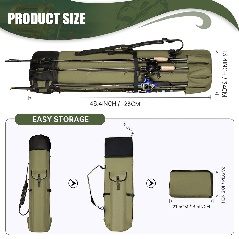 Wowelife green bag featuring a padded shoulder strap for comfortable carrying.