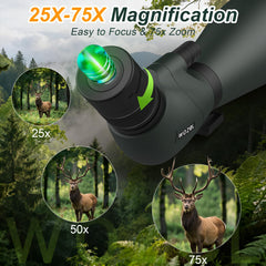 WOZEL scope featuring BAK4 prism for bright, high-contrast edges.
