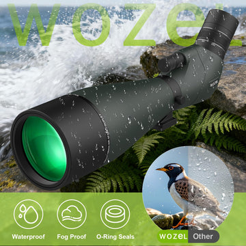 WOZEL waterproof and fog-proof design for varied weather conditions.